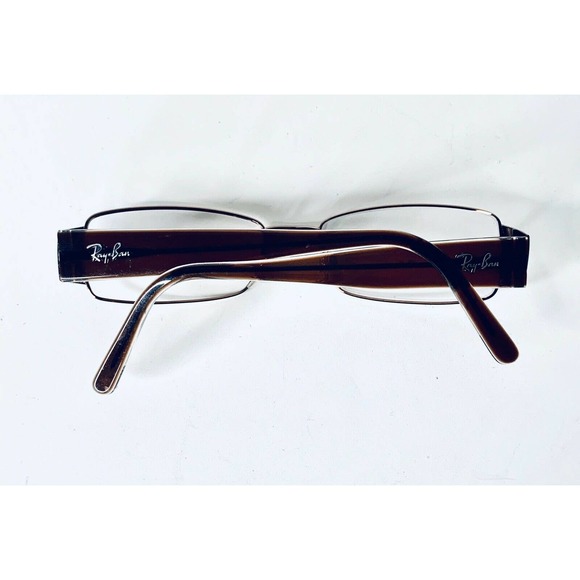 RayBan Gold Metal Rectangular Brown Glasses main image 10